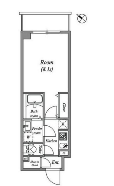 ルネサンスコート新宿余丁町　304号室　間取り