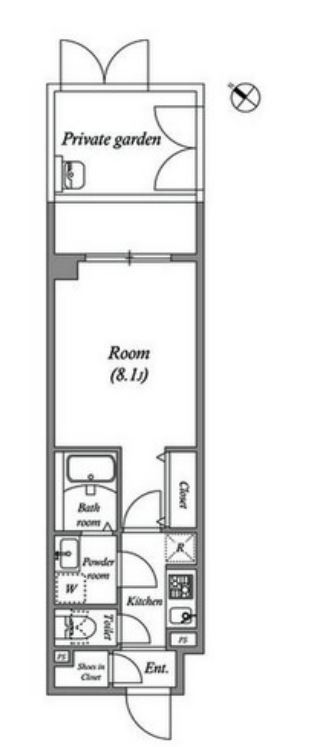 ルネサンスコート新宿余丁町　403号室　間取り