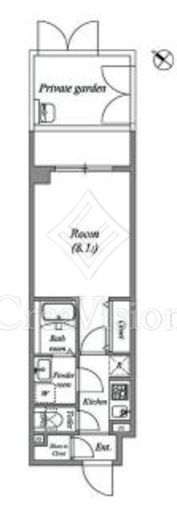 ルネサンスコート新宿余丁町　203号室　間取り