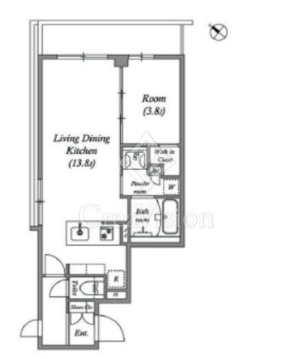 ルネサンスコート新宿余丁町　210号室　間取り