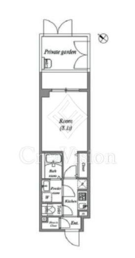 ルネサンスコート新宿余丁町　303号室　間取り