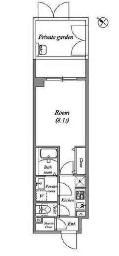 ルネサンスコート新宿余丁町　405号室　間取り