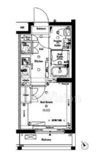ARKMARK目黒不動前 (アークマーク目黒不動前)　308号室　間取り