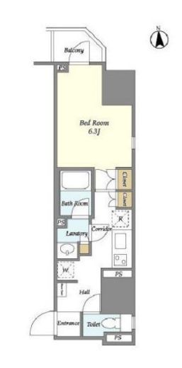 ライトテラス秋葉原　702号室　間取り