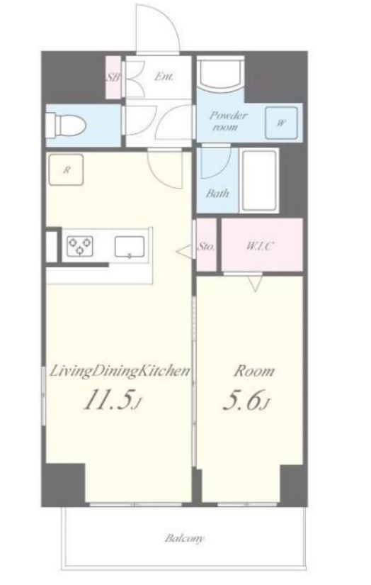 ブランエール戸越　401号室　間取り