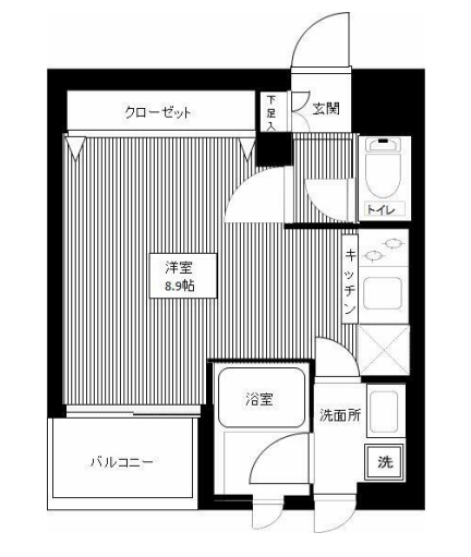 スカイコートグランメゾン御殿山　213号室　間取り