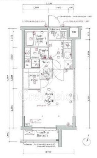 スカイコートグランメゾン御殿山　207号室　間取り