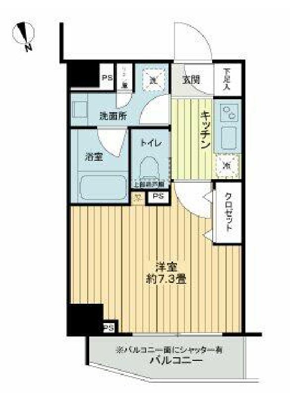 フレシア中目黒　402号室　間取り