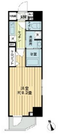 フレシア中目黒　3F号室　間取り
