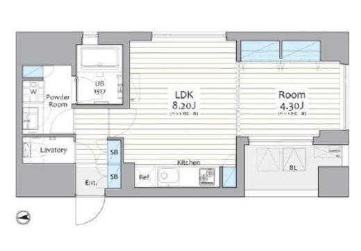 フェリス白金　502号室　間取り