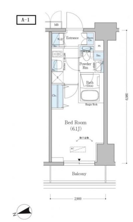 アーバネックス戸越　402号室　間取り