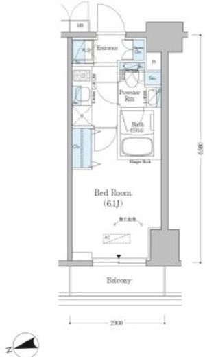 アーバネックス戸越　304号室　間取り