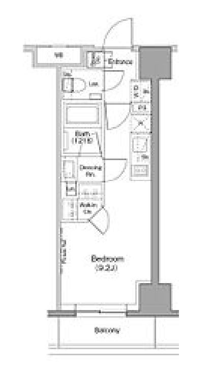ザ・パークハビオ木場　1510号室　間取り