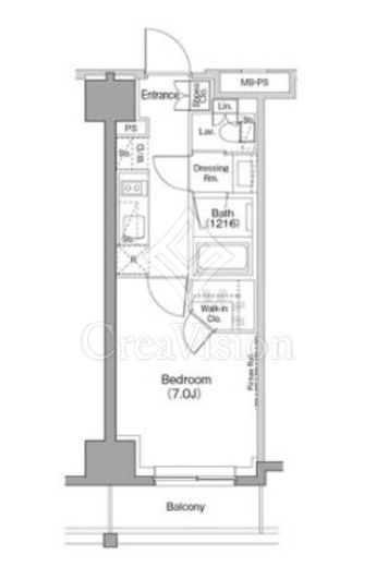 ザ・パークハビオ木場　515号室　間取り