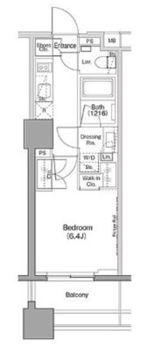 ザ・パークハビオ木場　808号室　間取り