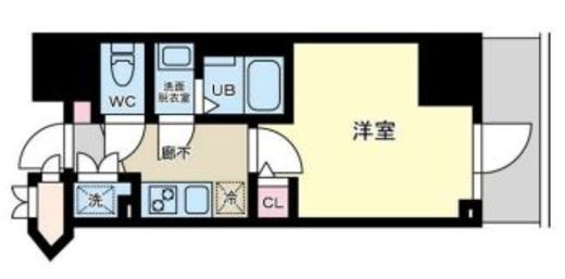 プライマル品川大森海岸　1102号室　間取り