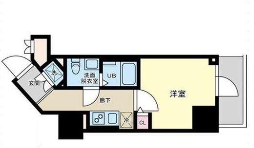 プライマル品川大森海岸　1103号室　間取り