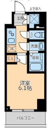 プライマル品川大森海岸　1206号室　間取り