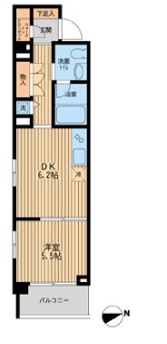 コンフォリア大森鹿島　203号室　間取り