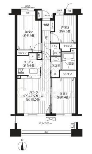 パークビューステージ東陽町　806号室　間取り