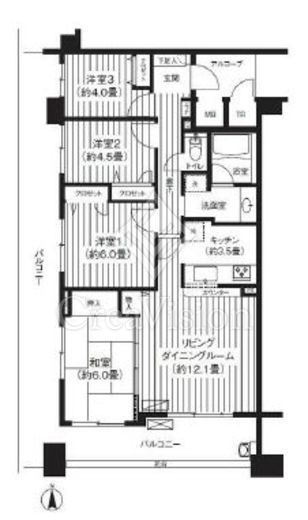 パークビューステージ東陽町　204号室　間取り