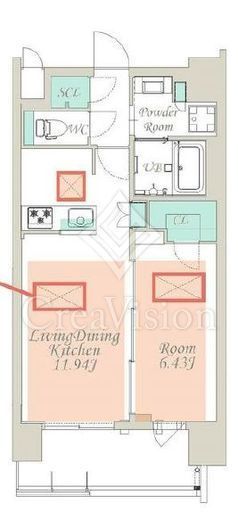 スプランディッド江東住吉　1003号室　間取り