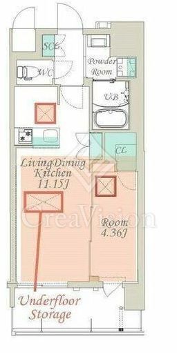 スプランディッド江東住吉　1202号室　間取り