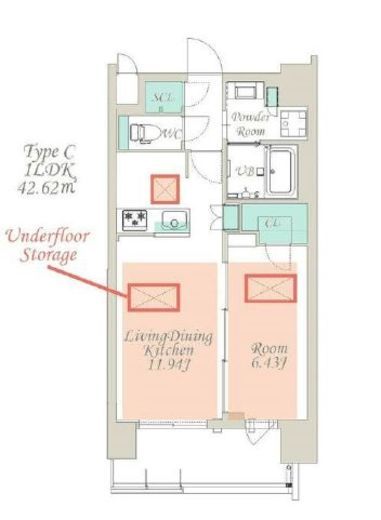 スプランディッド江東住吉　903号室　間取り