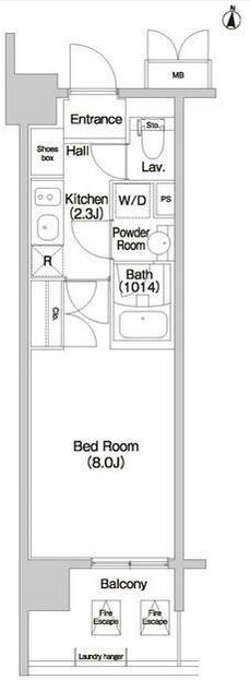 コンフォリア大島　501号室　間取り