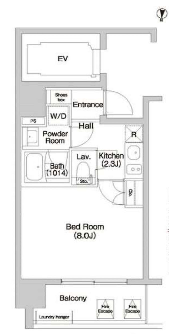 コンフォリア大島　405号室　間取り
