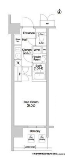 コンフォリア大島　1001号室　間取り