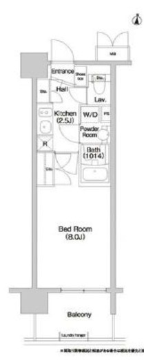 コンフォリア大島　203号室　間取り