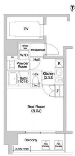 コンフォリア大島　405号室　間取り