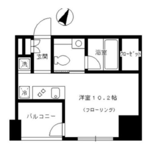 パークリュクス銀座8丁目mono　702号室　間取り