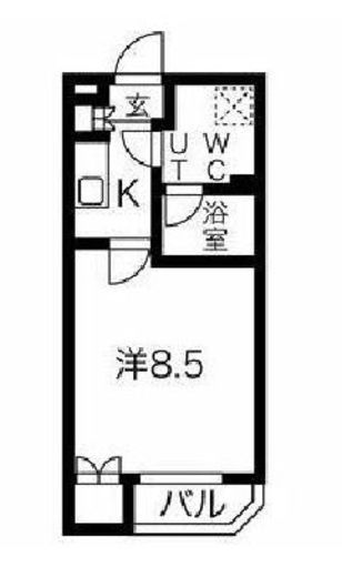 スパシエソリデ目黒　102号室　間取り