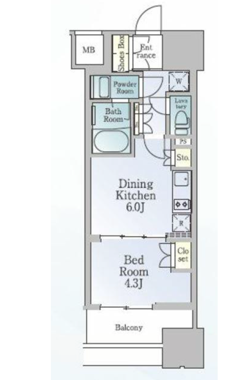 ルフォンブランシェ品川南大井　1514号室　間取り