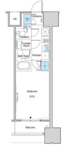 ルフォンブランシェ品川南大井　1310号室　間取り