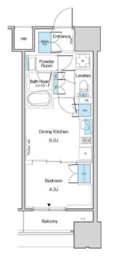 ルフォンブランシェ品川南大井　1314号室　間取り