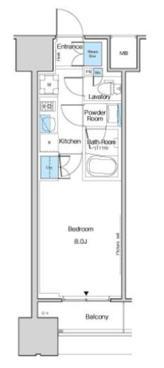 ルフォンブランシェ品川南大井　409号室　間取り