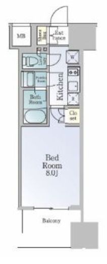 ルフォンブランシェ品川南大井　508号室　間取り