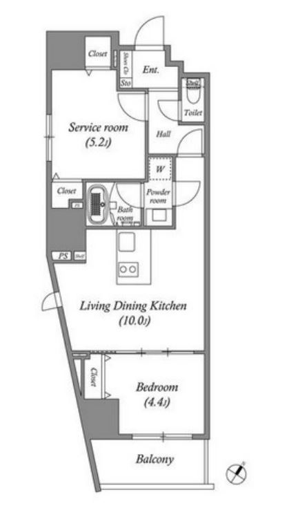 ルネサンスコート秋葉原　201号室　間取り