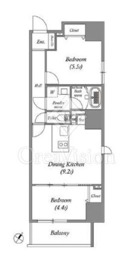 ルネサンスコート秋葉原　1202号室　間取り