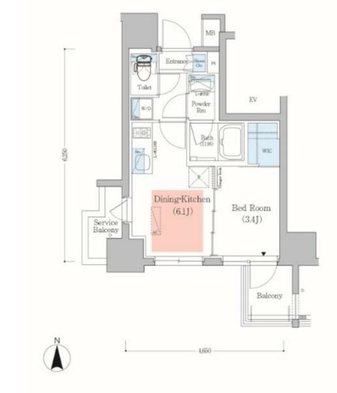 アーバネックス深川木場　305号室　間取り