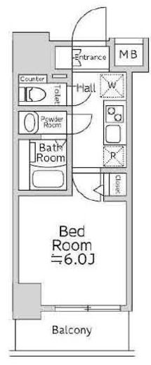 SS.FLAT北品川　502号室　間取り