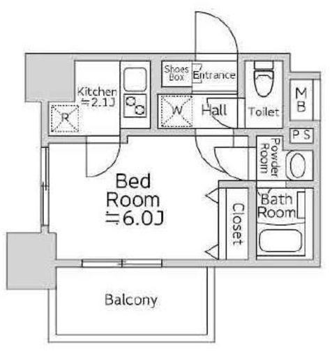 SS.FLAT北品川　504号室　間取り