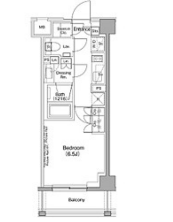 ザ・パークハビオ神泉　210号室　間取り