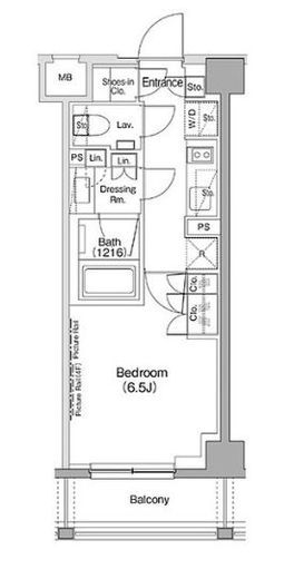 ザ・パークハビオ神泉　104号室　間取り