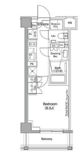ザ・パークハビオ神泉　313号室　間取り