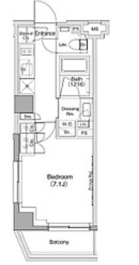 ザ・パークハビオ神泉　316号室　間取り