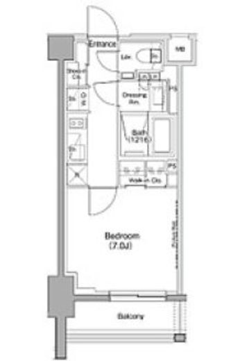 ザ・パークハビオ神泉　405号室　間取り